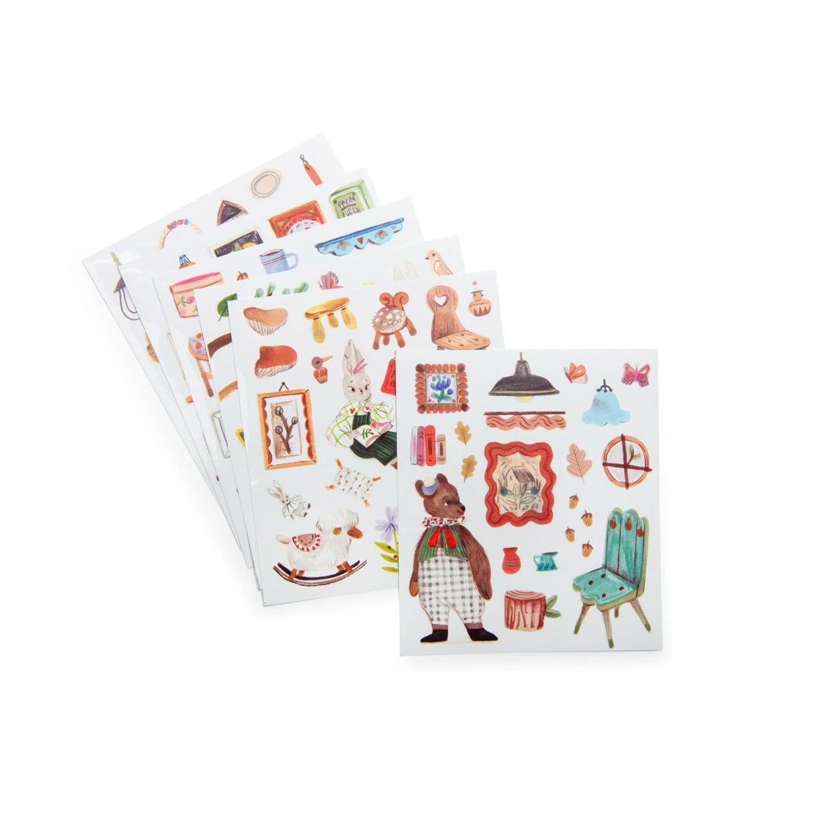 Moulin Roty - Malbuch: Minouchkas mit Sticker