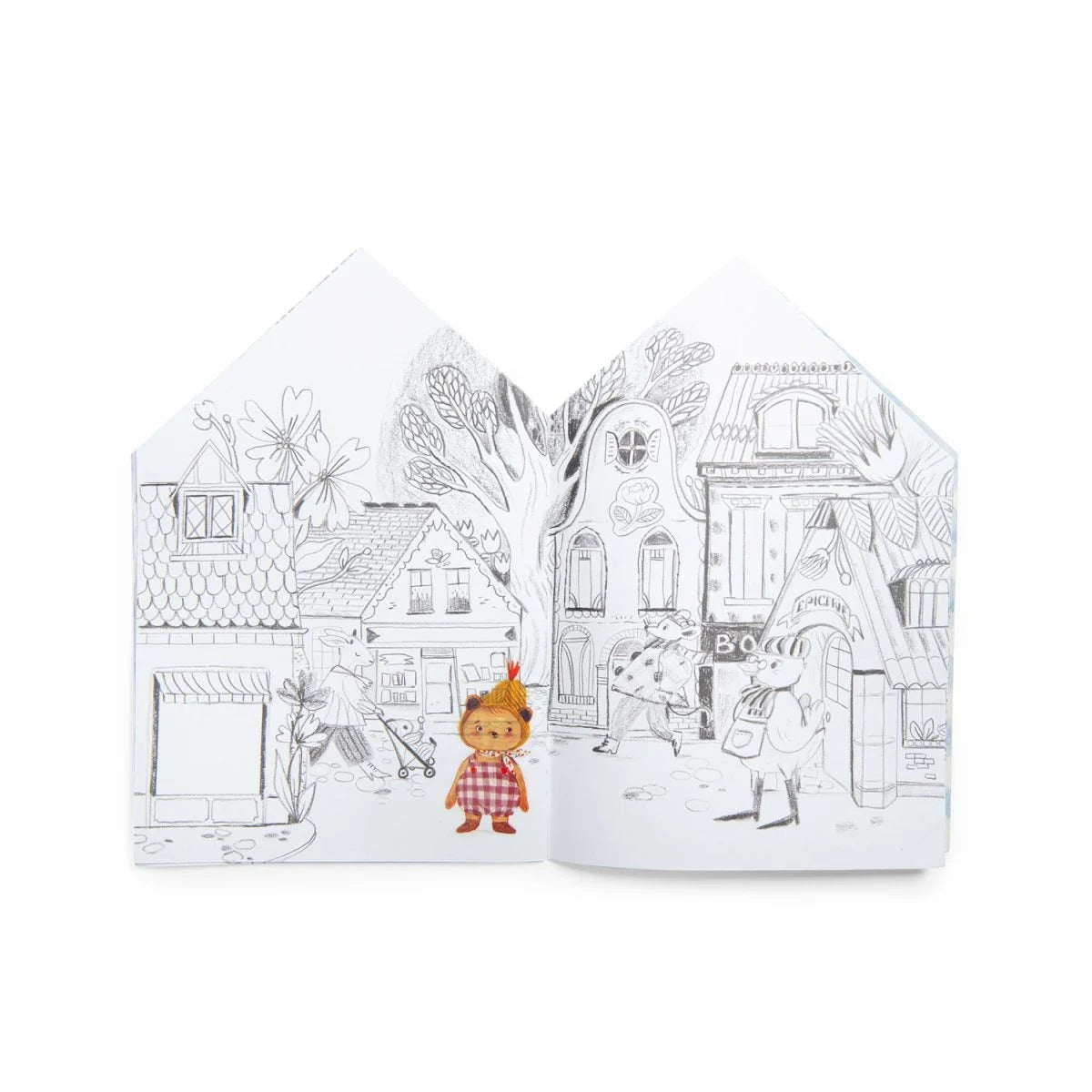 Moulin Roty - Malbuch: Minouchkas mit Sticker