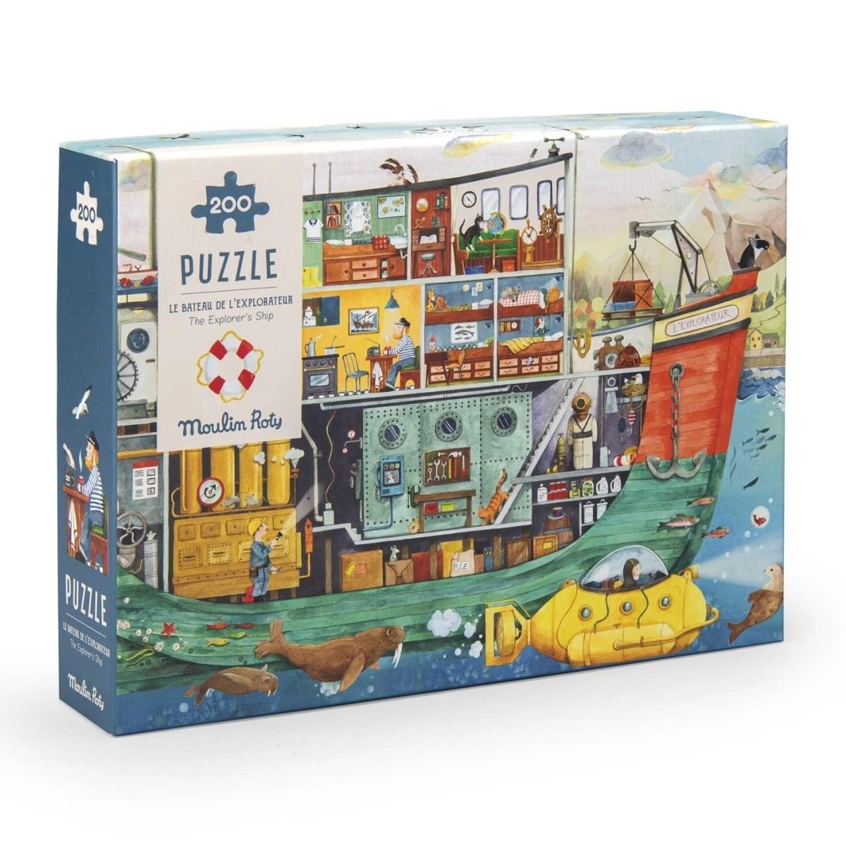 Moulin Roty - Puzzle: Boot 200 Teile