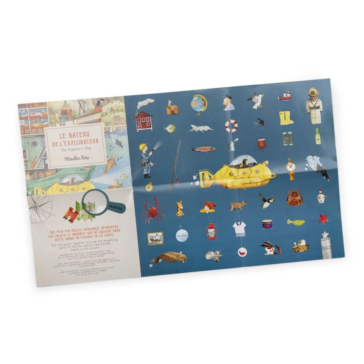 Moulin Roty - Puzzle: Boot 200 Teile