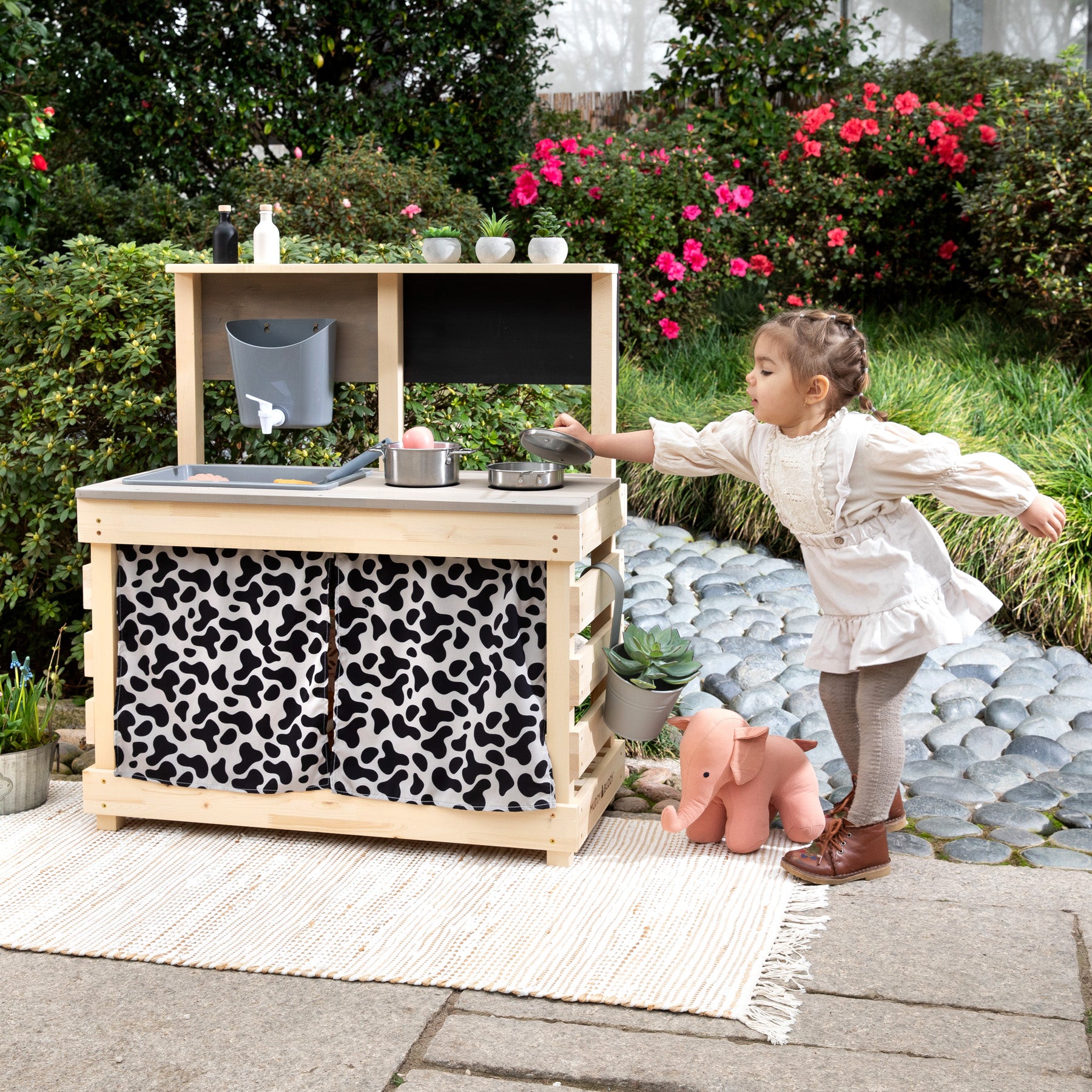 MUDDY BUDDY ® - Matschküche "Big Leo" natur warmgrau