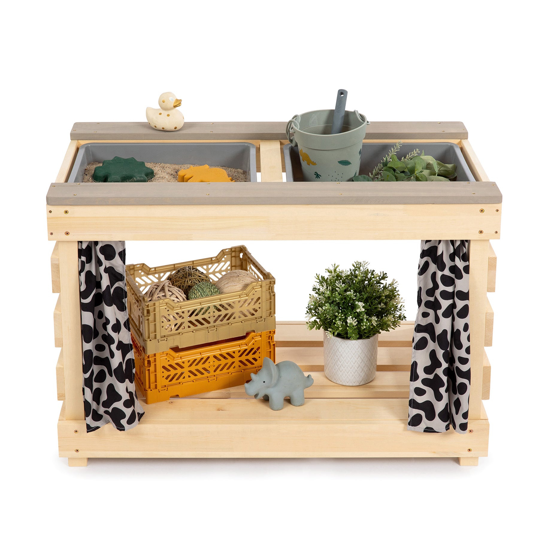 MUDDY BUDDY ® - Matschtisch "Little Leo" natur warmgrau
