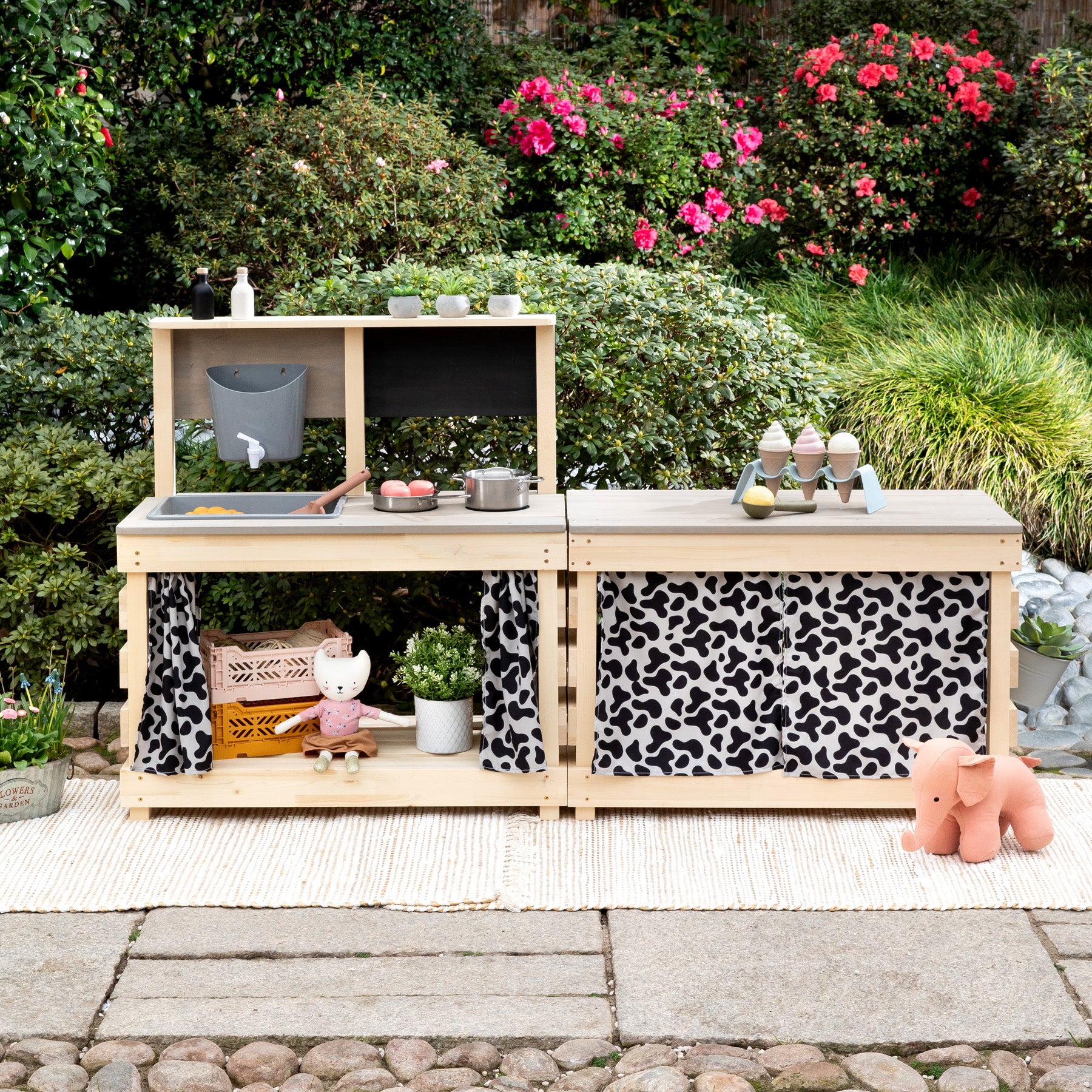 MUDDY BUDDY ® - Matschtisch "Little Leo" natur warmgrau