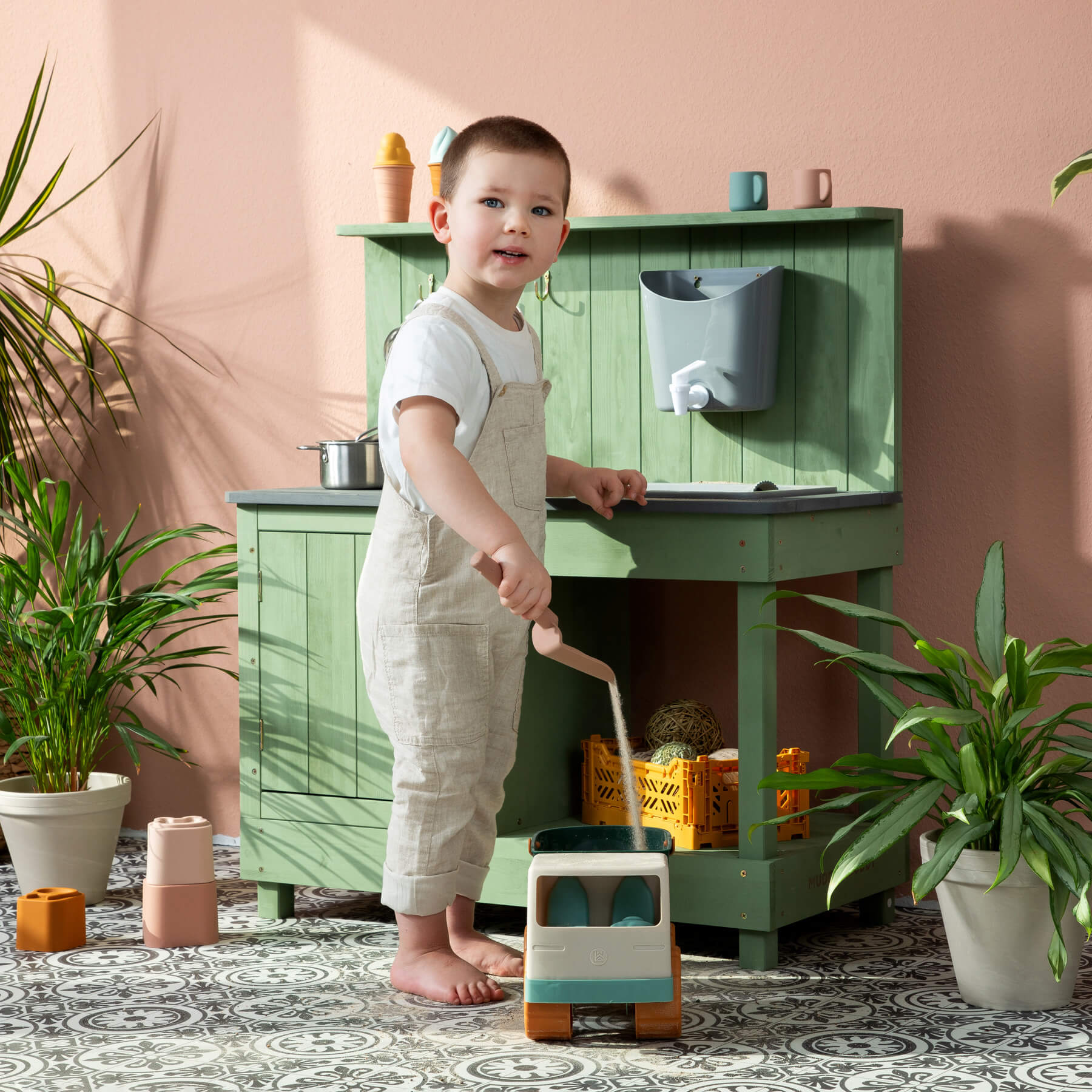 MUDDY BUDDY ® - Matschküche "Mud Expert" eukalyptus