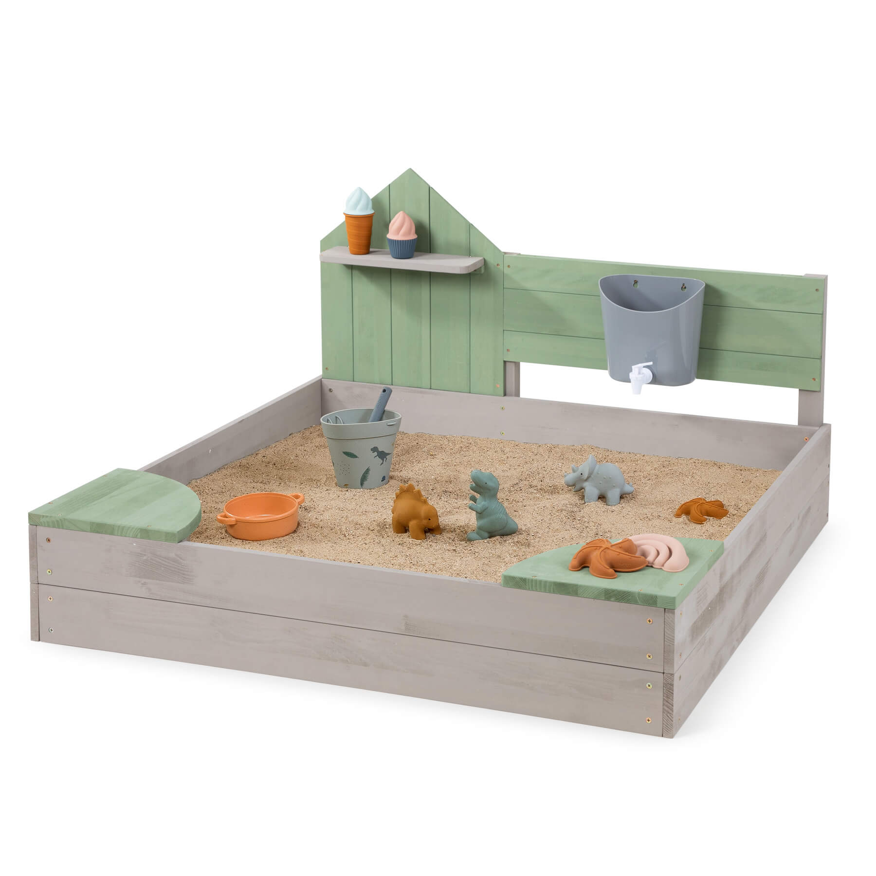 MUDDY BUDDY ® - Sandkasten "Cozy House" eucalyptus