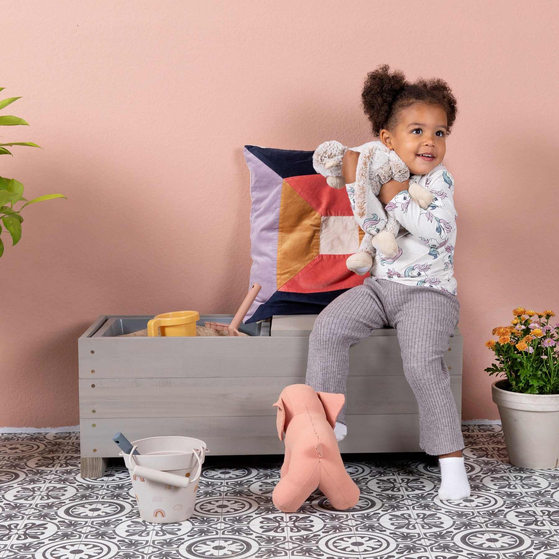MUDDY BUDDY ® - Kindersitzbank + Sandkasten "Discoverer"