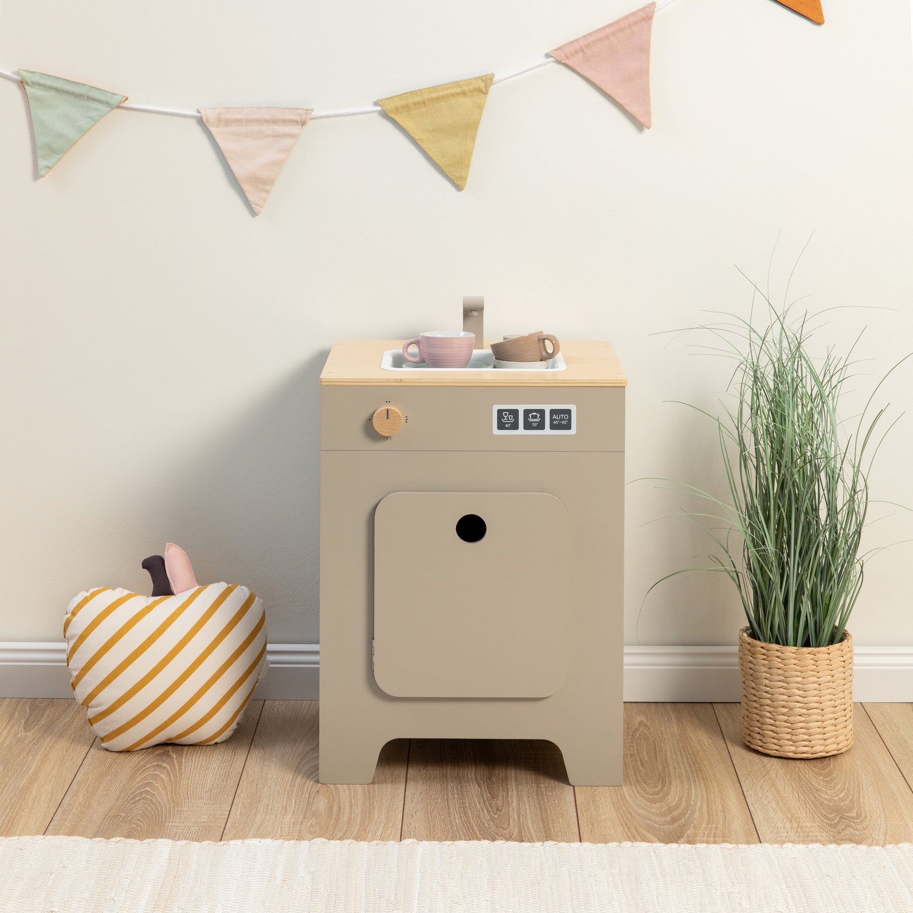 Musterkind - Geschirrspüler "Mix & Match" warmgrau/natur