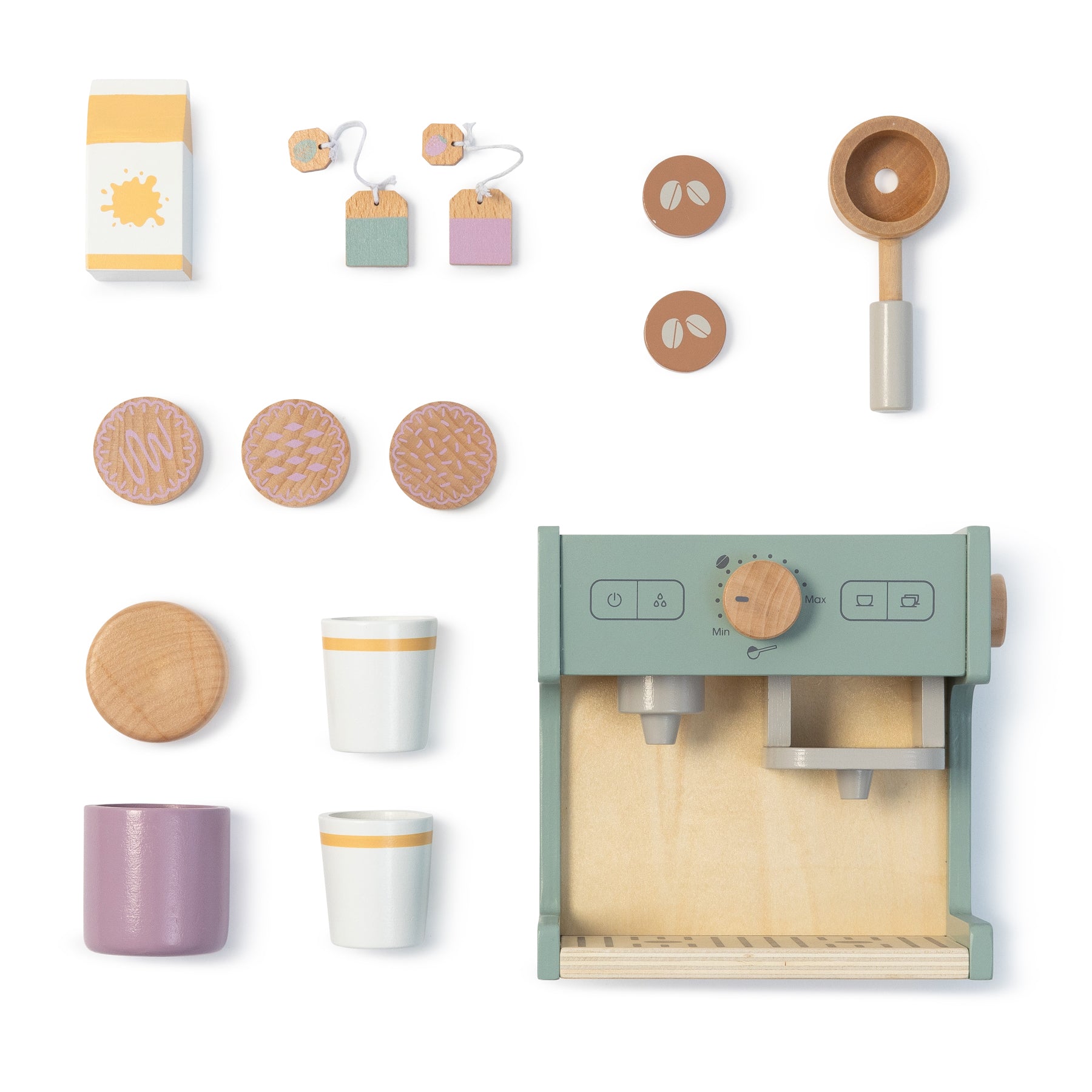 Musterkind - Kaffeemaschine "Coffea" salbei/natur