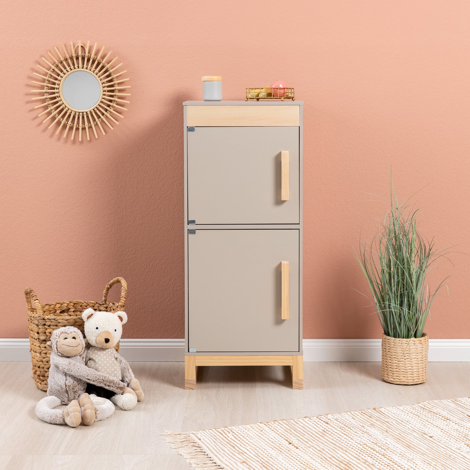 Musterkind - Kühlschrank FICUS warmgrau/natur
