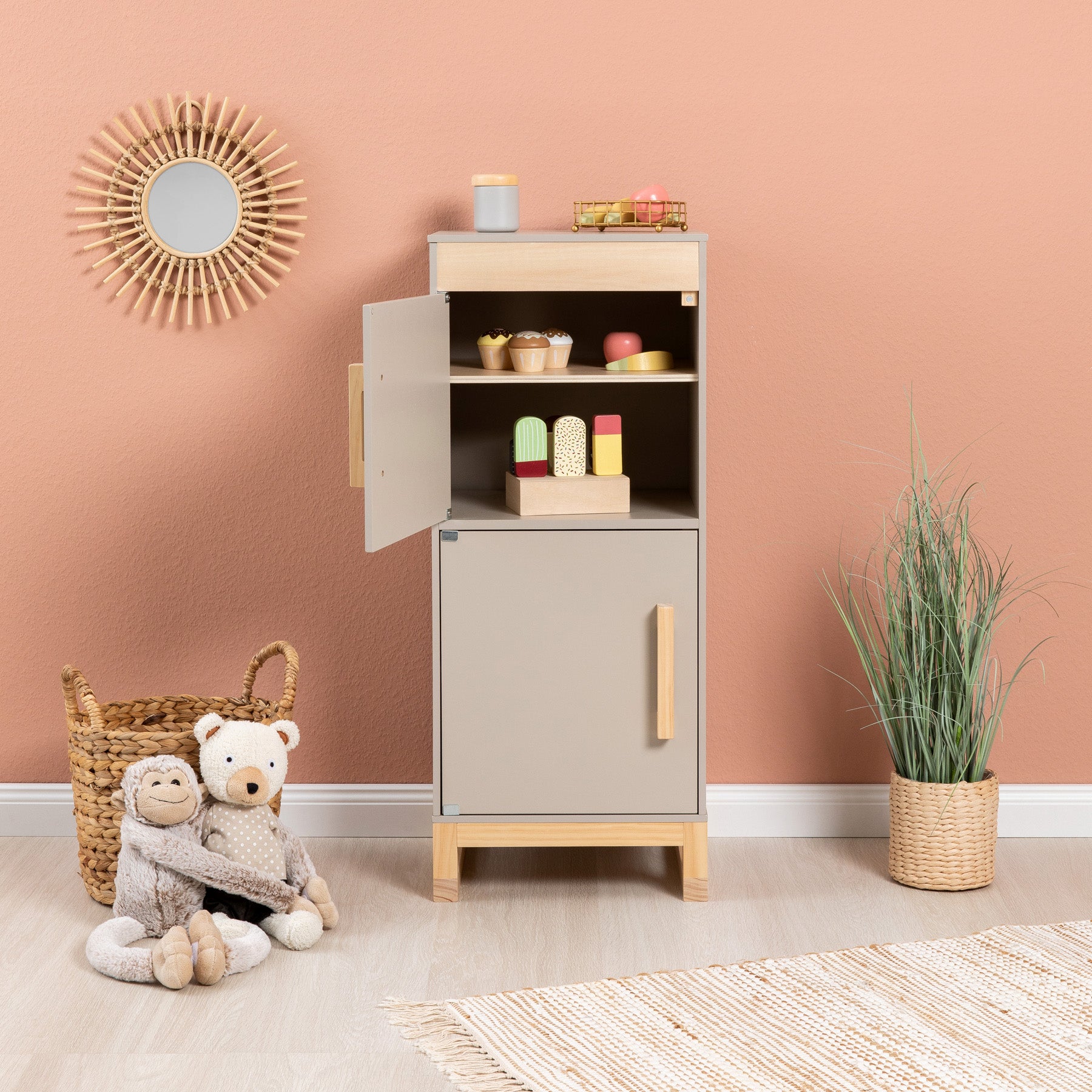 Musterkind - Kühlschrank FICUS warmgrau/natur