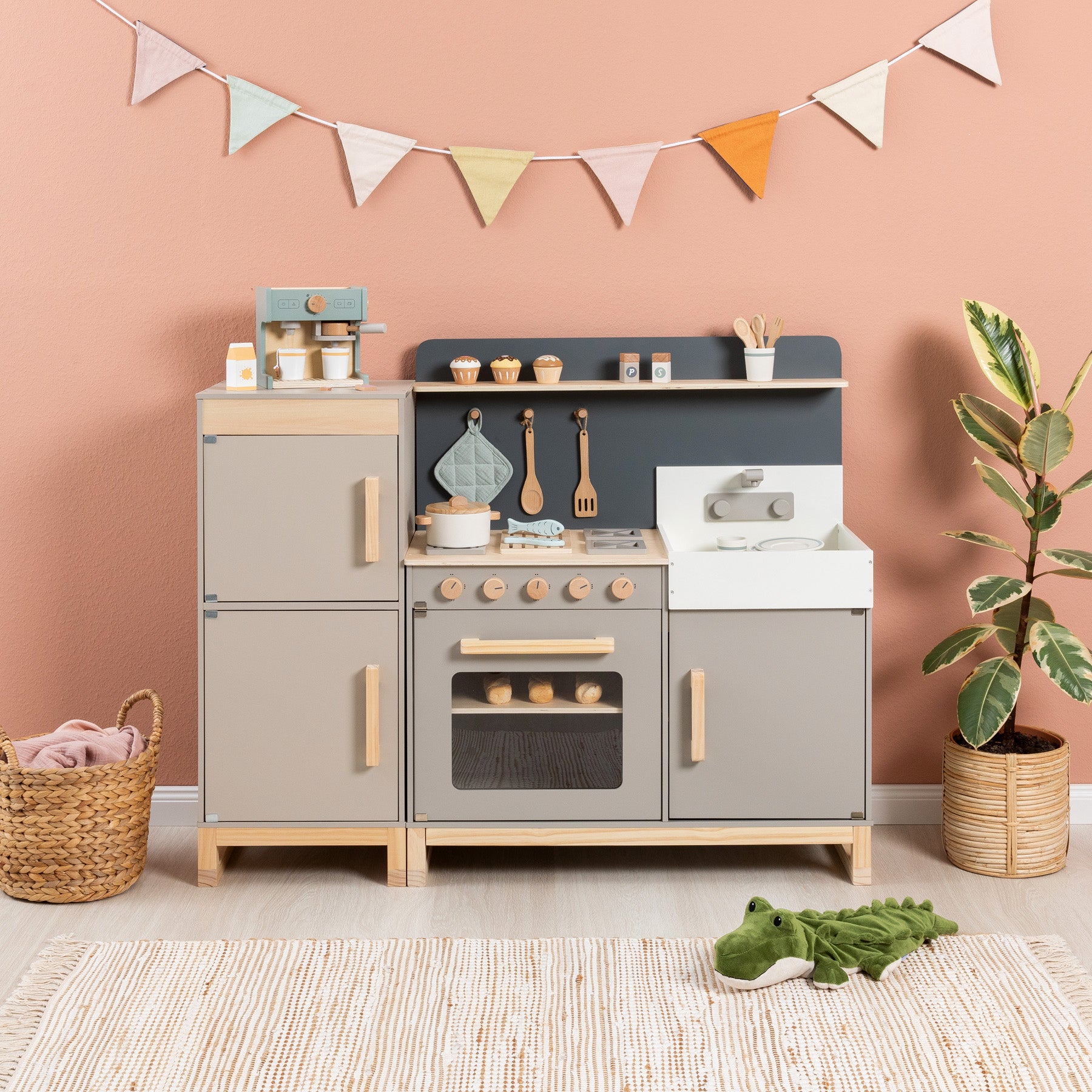 Musterkind - Kühlschrank FICUS warmgrau/natur