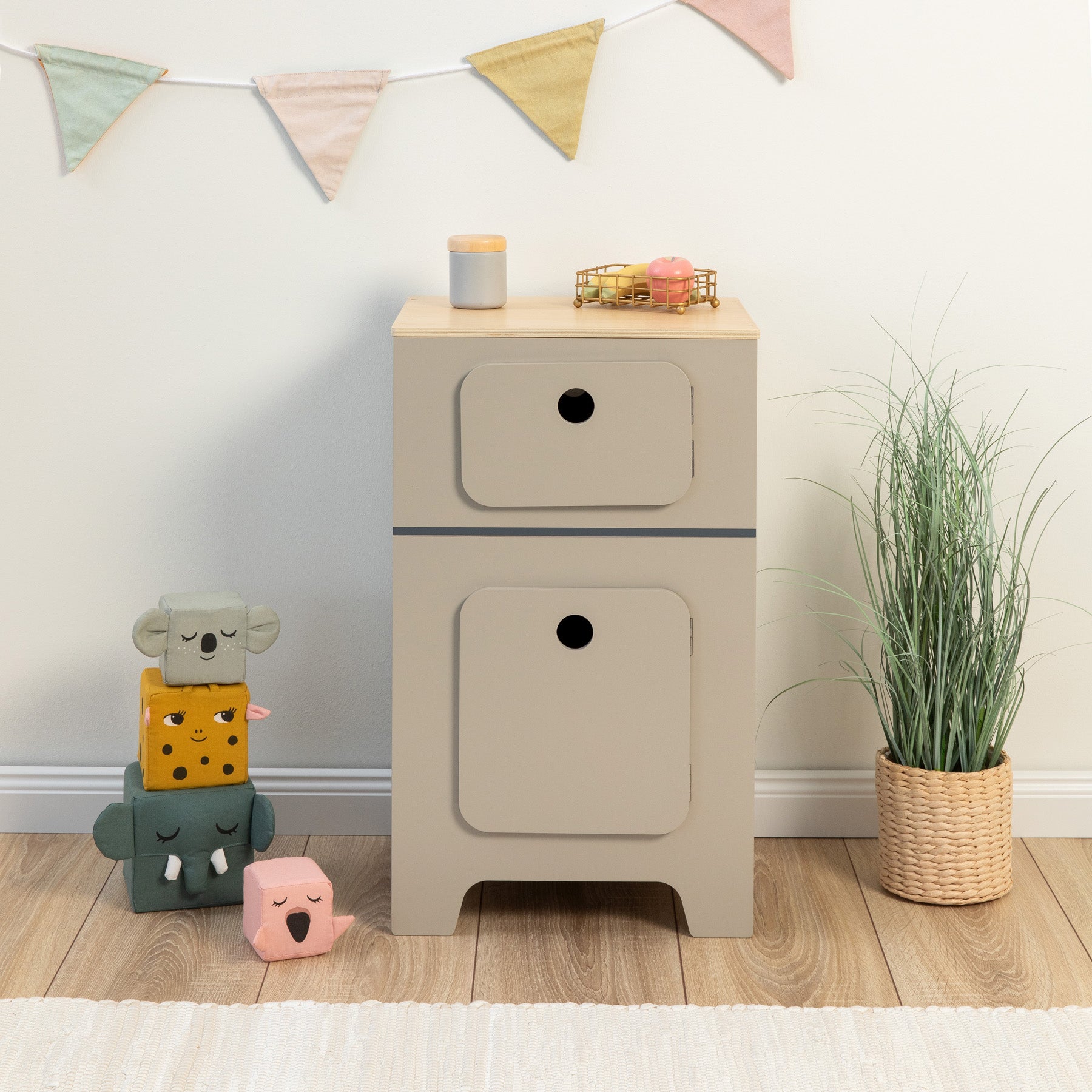 Musterkind - Kühlschrank "Mix & Match" warmgrau/natur