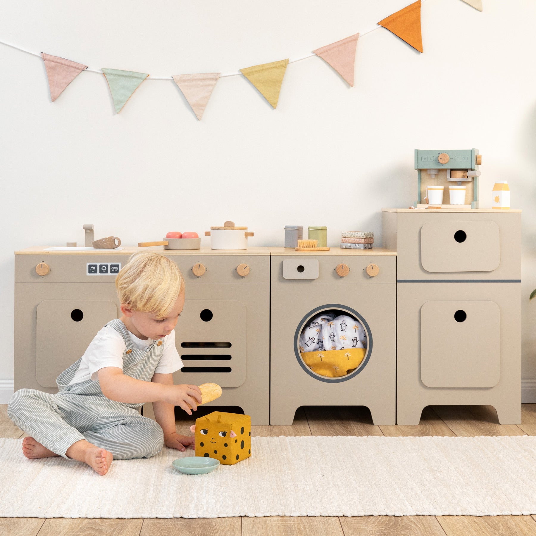 Musterkind - Kühlschrank "Mix & Match" warmgrau/natur