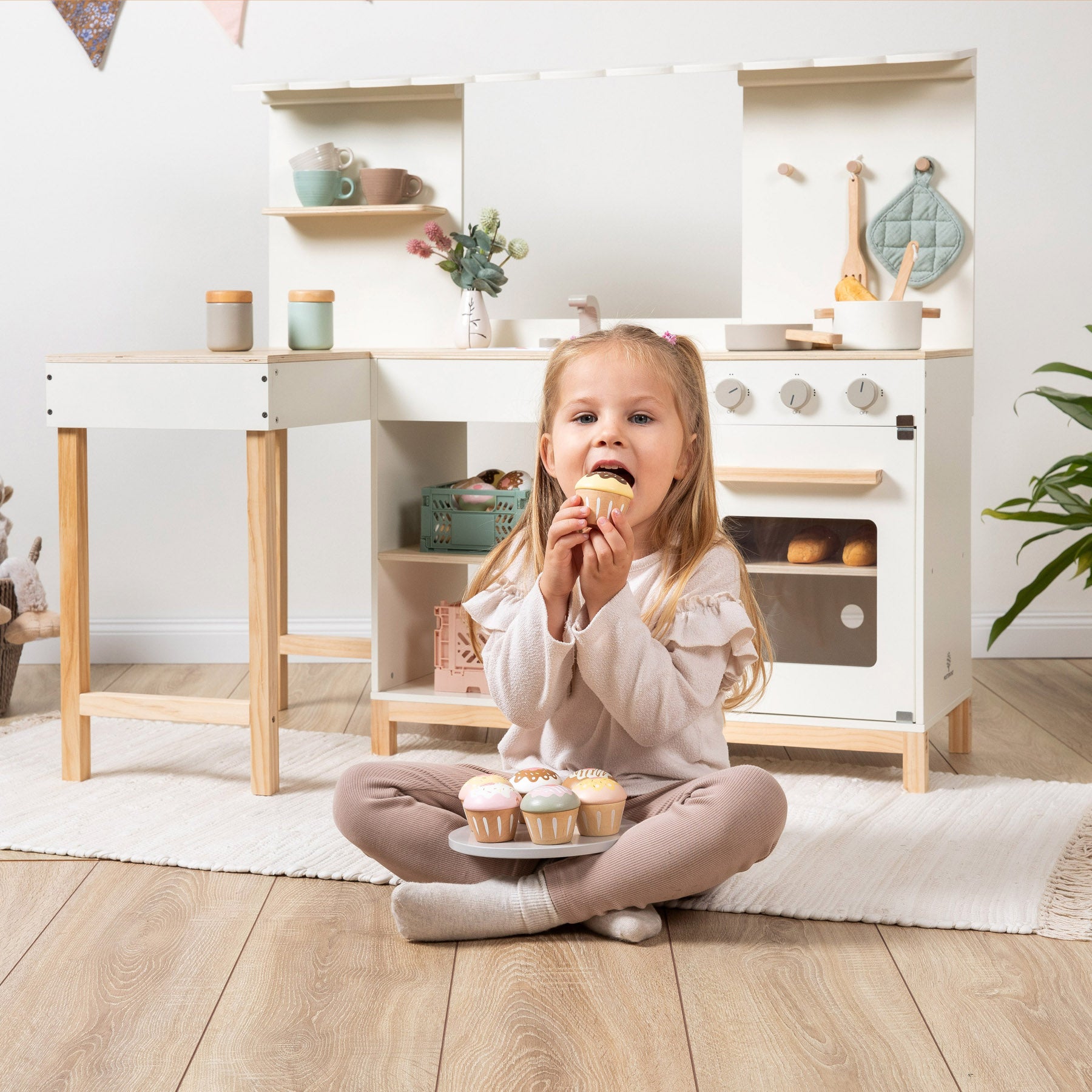 Musterkind - Spielküche & Café "Robusta" weiß/natur