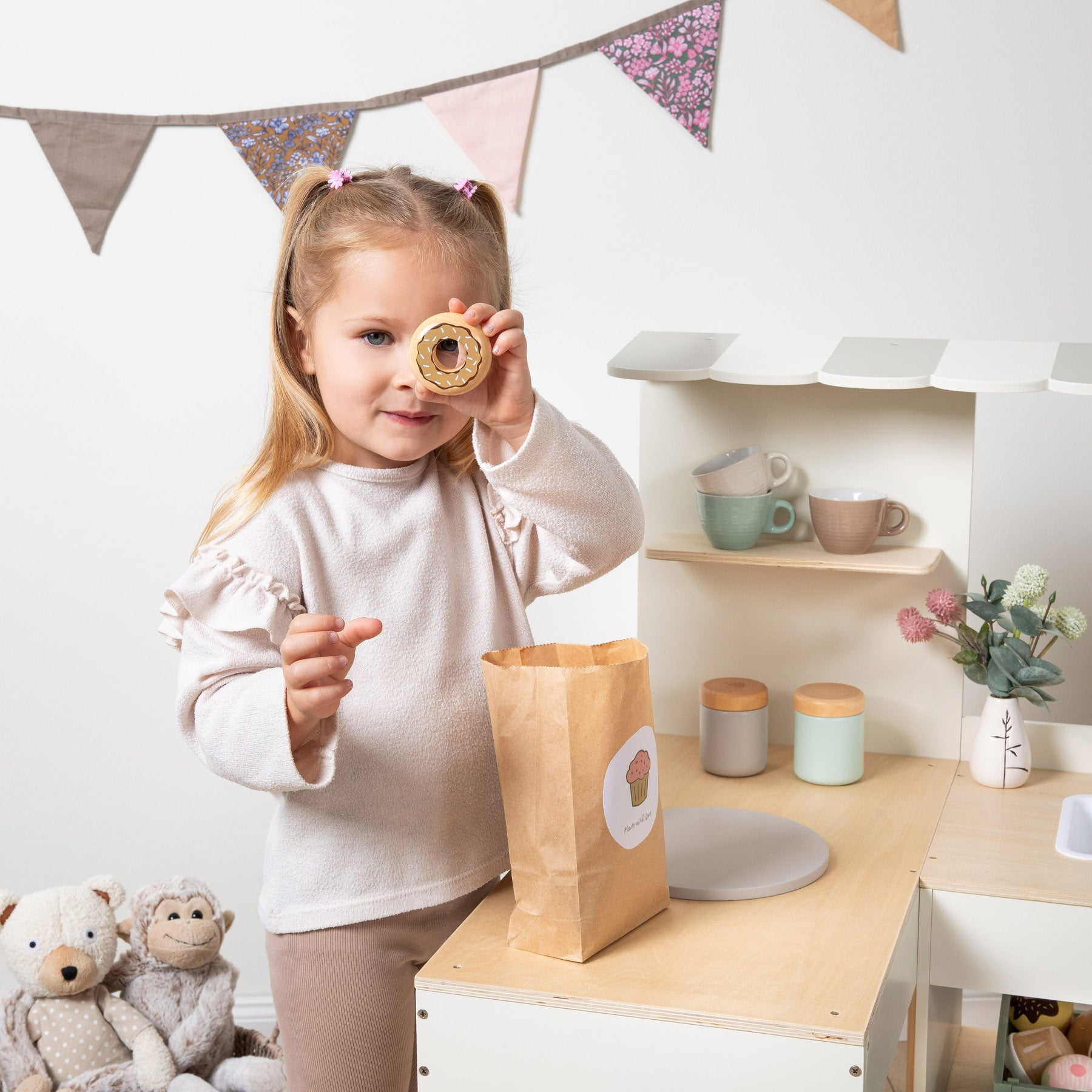 Musterkind - Spielküche & Café "Robusta" weiß/natur