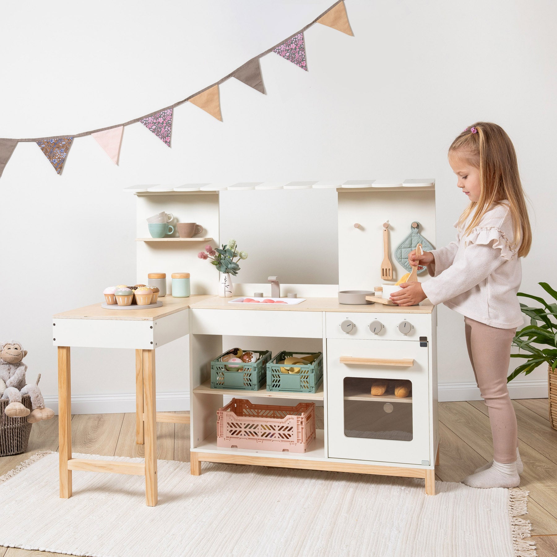 Musterkind - Spielküche & Café "Robusta" weiß/natur