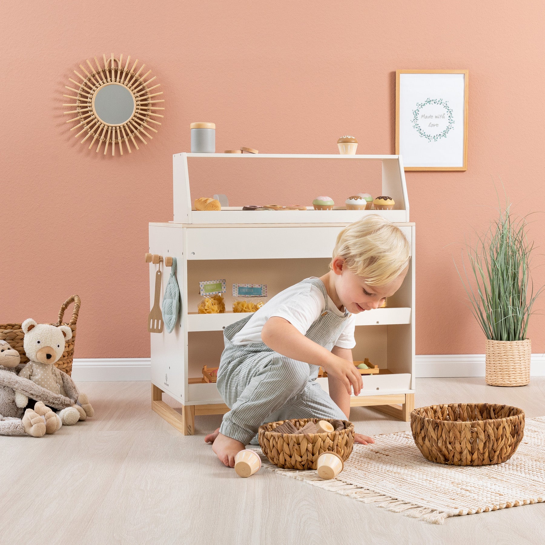 Musterkind - Spielküche & Shop PRUNUS weiß/natur