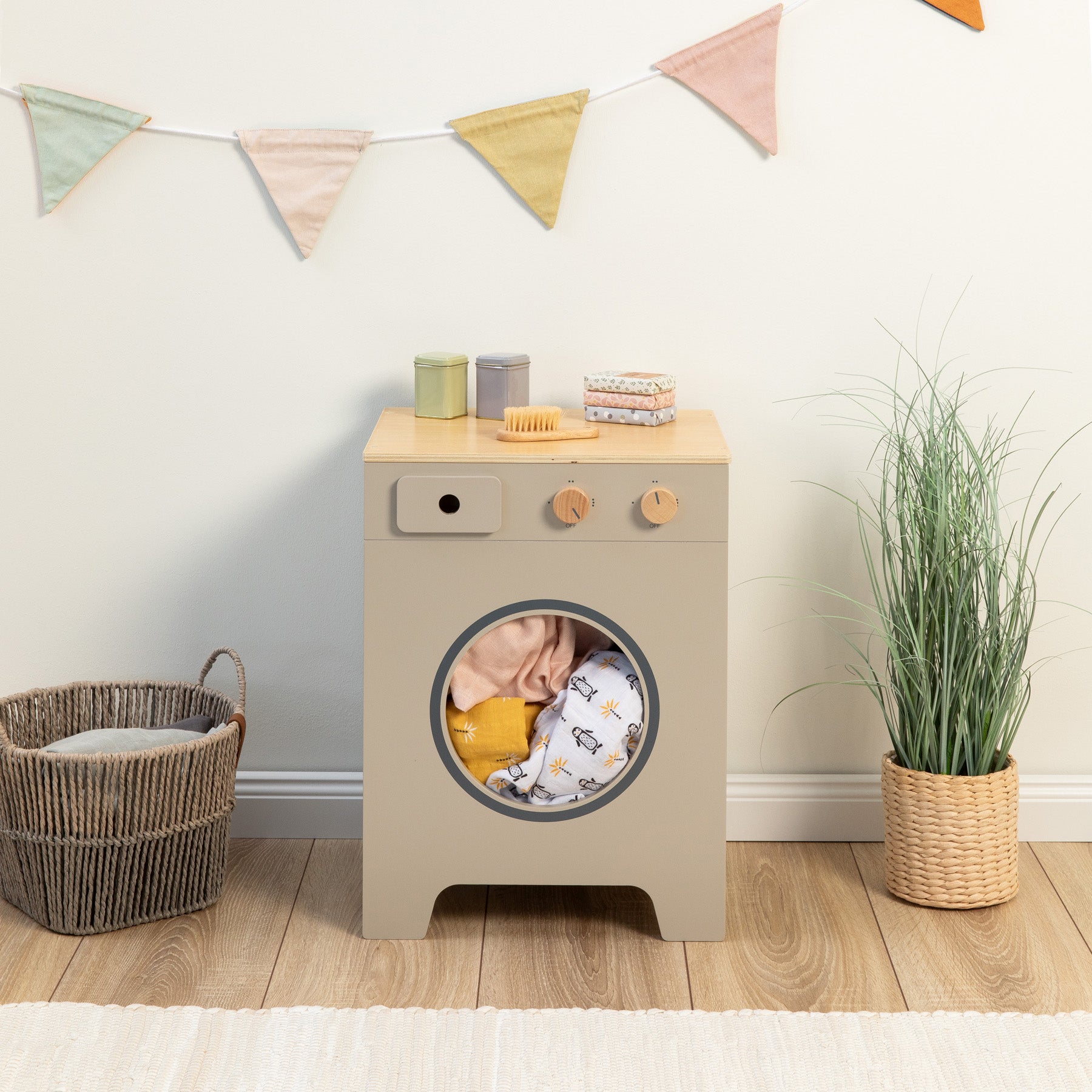 Musterkind - Waschmaschine "Mix & Match" warmgrau/natur