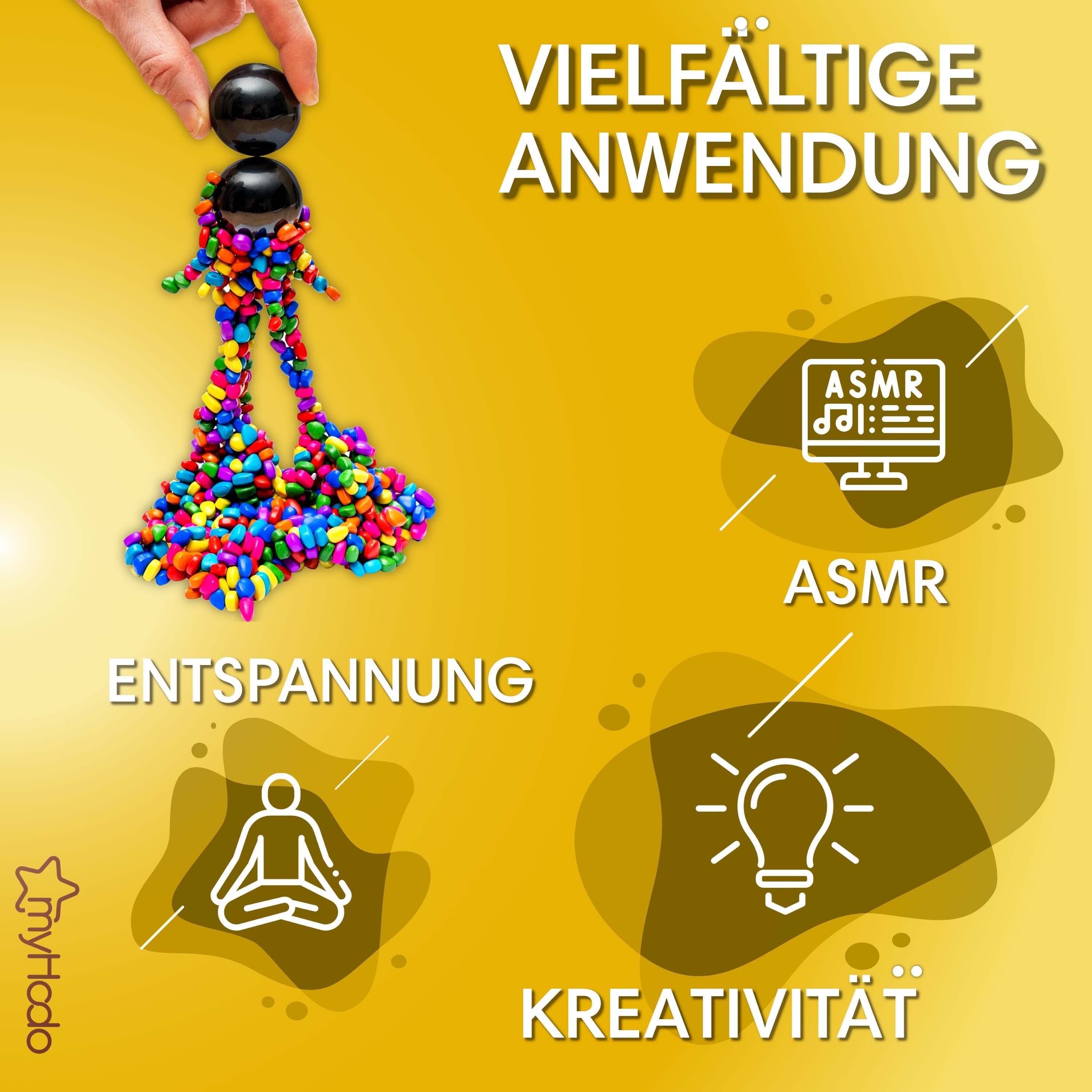 myHodo - Fidget: Magnetkugeln & Crack Magnets bunt