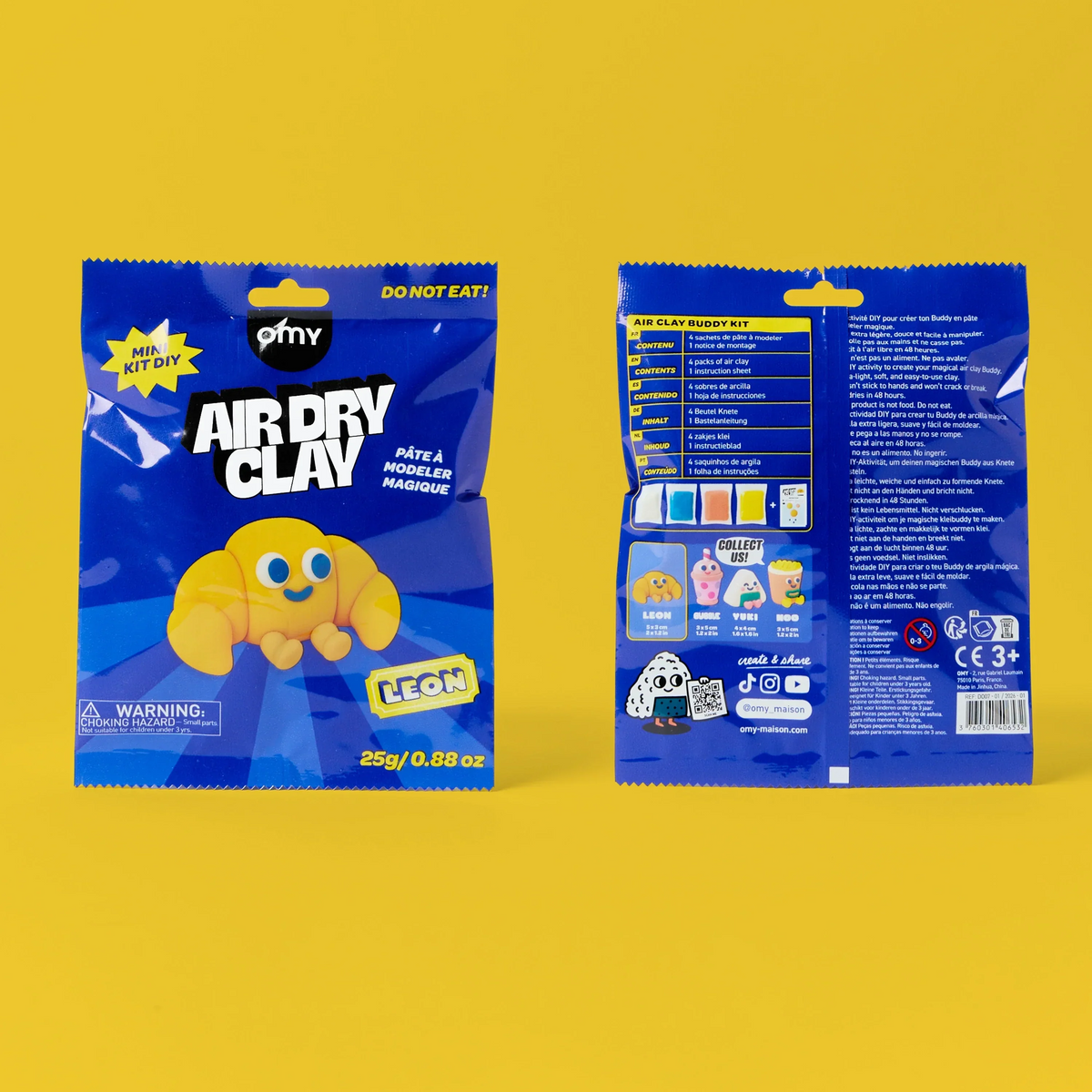 omy - Modelliermasse: Air Dry Clay Pack 1 St.