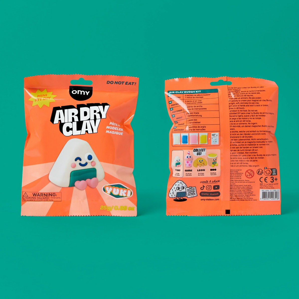 omy - Modelliermasse: Air Dry Clay Pack 1 St.