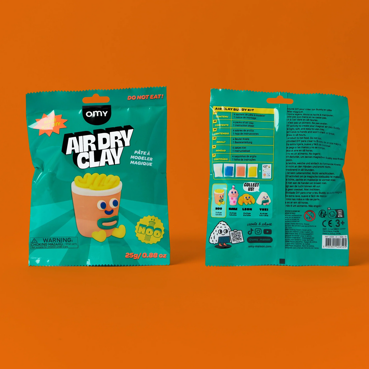 omy - Modelliermasse: Air Dry Clay Pack 1 St.