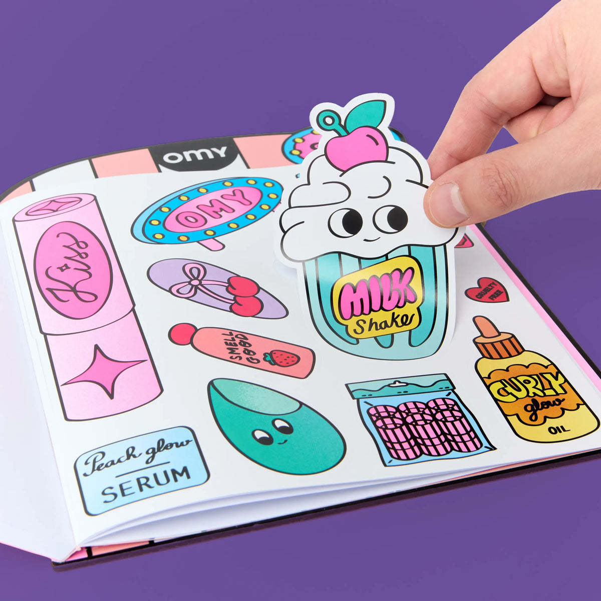 omy - Malbuch mit Stickern Beauty Shop