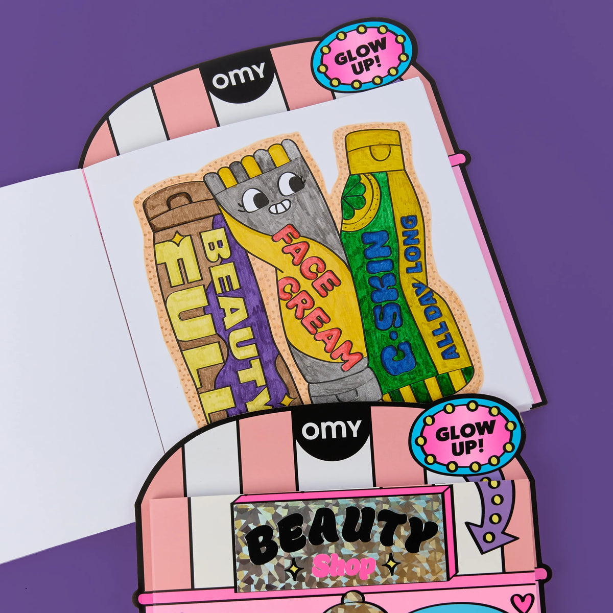 omy - Malbuch mit Stickern Beauty Shop