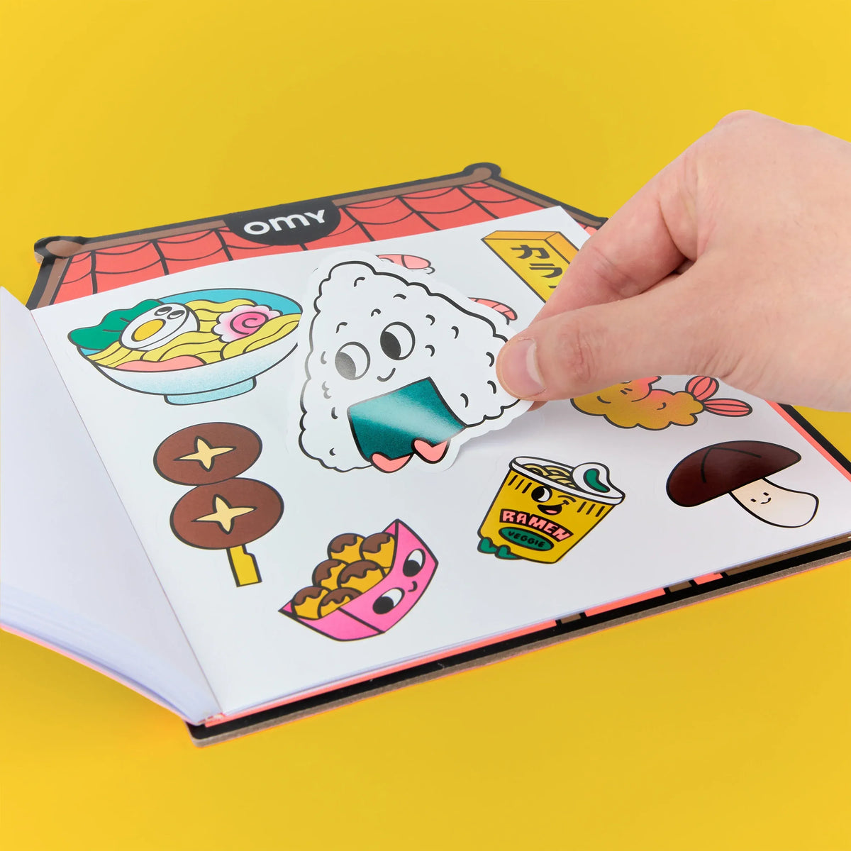 omy - Malbuch mit Stickern Sushi Shop