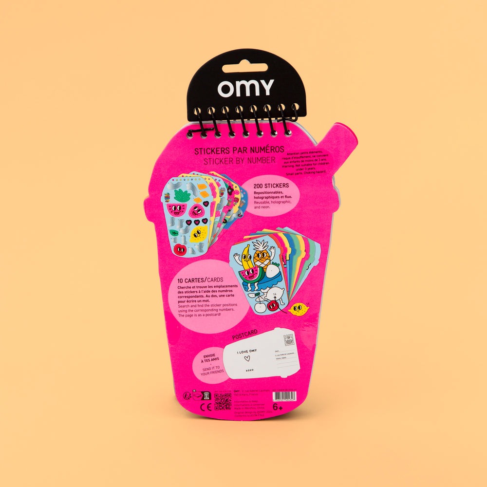 omy - Sticker by Number: Bubble Tea