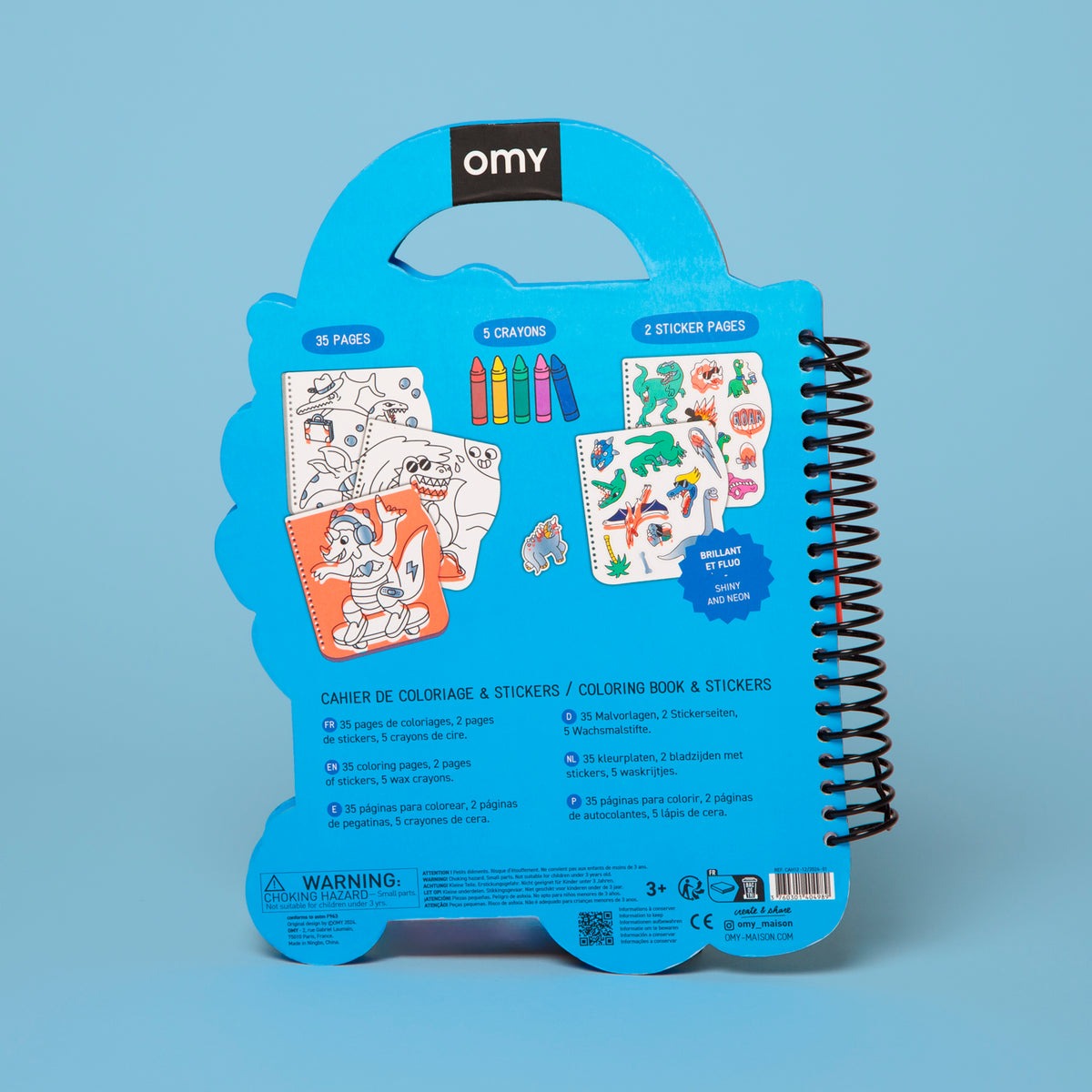 omy - Super Mal- & Stickerbuch Dino