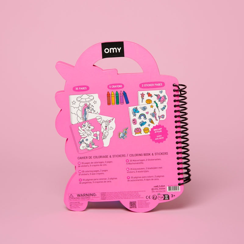omy - Super Mal- & Stickerbuch Einhorn LILY