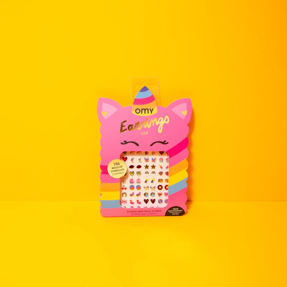 omy - Ohrring-Sticker LILY Einhorn