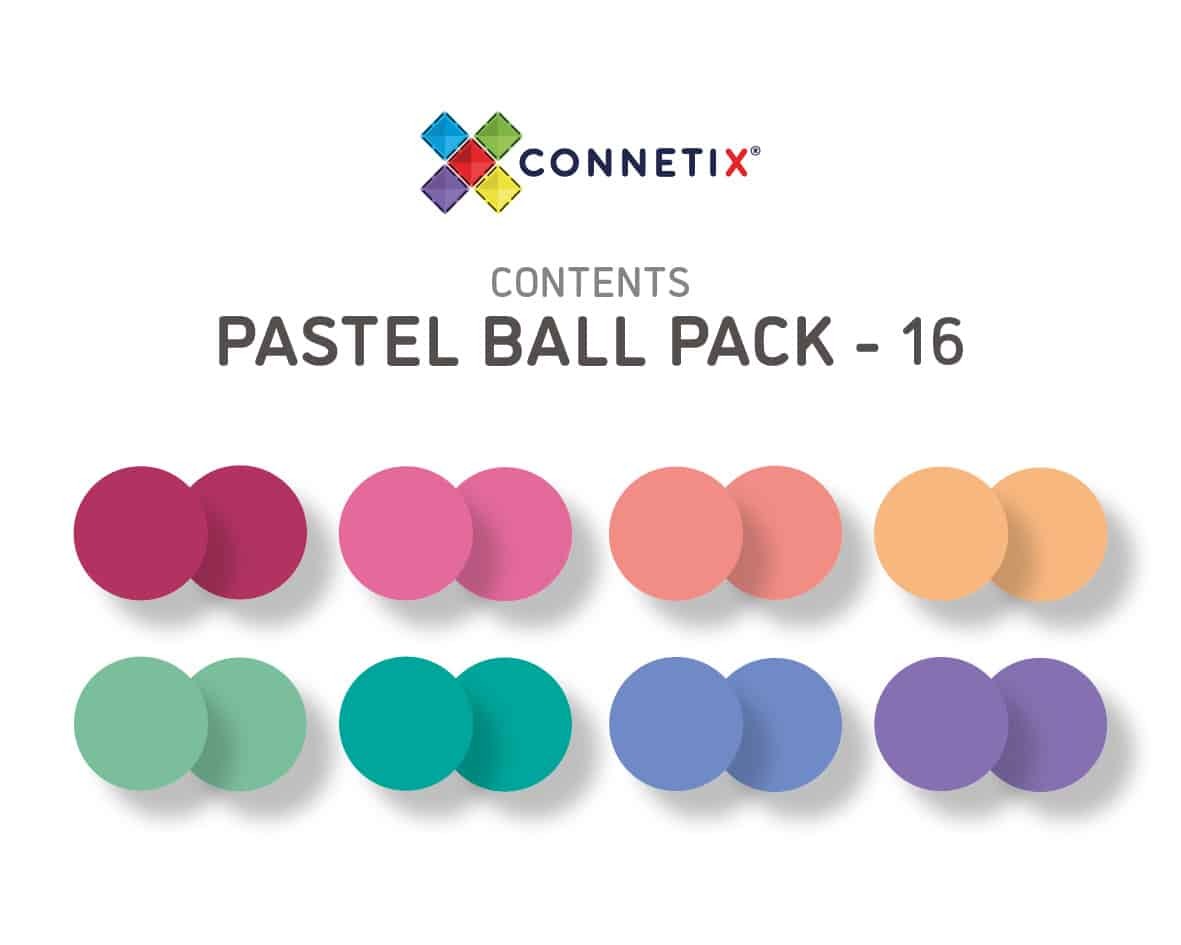 connetix - Ersatzbälle Pastel 16 St.