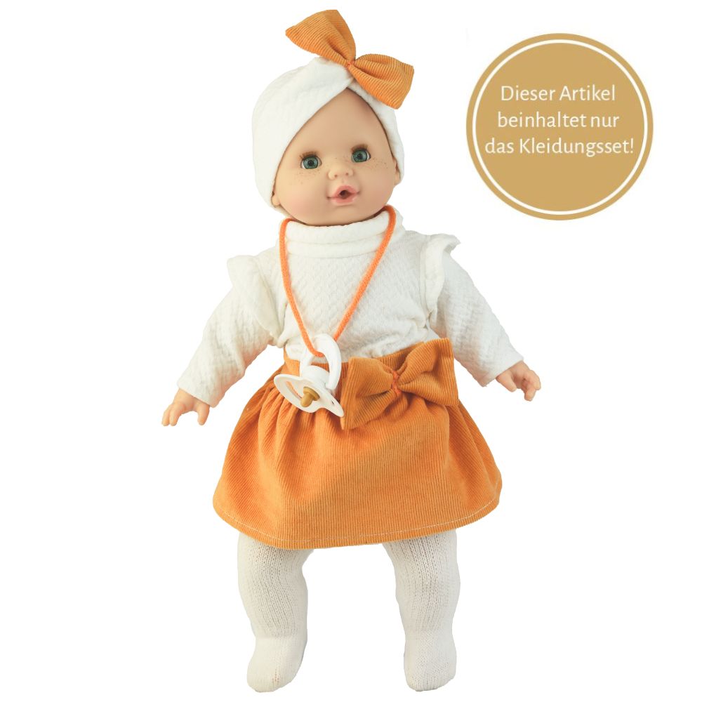 Paola Reina - Kleidungsset für Puppen 36cm Rock orange
