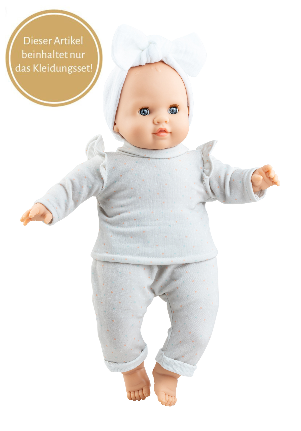 Paola Reina - Kleidungsset für Puppen 36cm Punkte