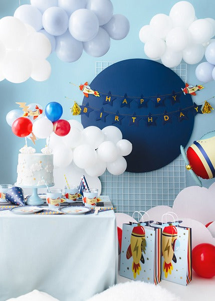 PartyDeco - Cake Topper Ballon Flugzeug