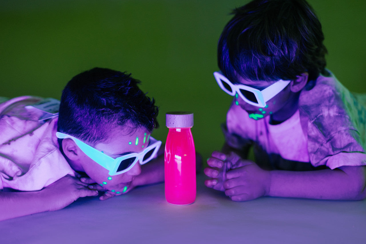 PETIT BOUM - Sensorikspielzeug "Float Bottle Fluo Pink"