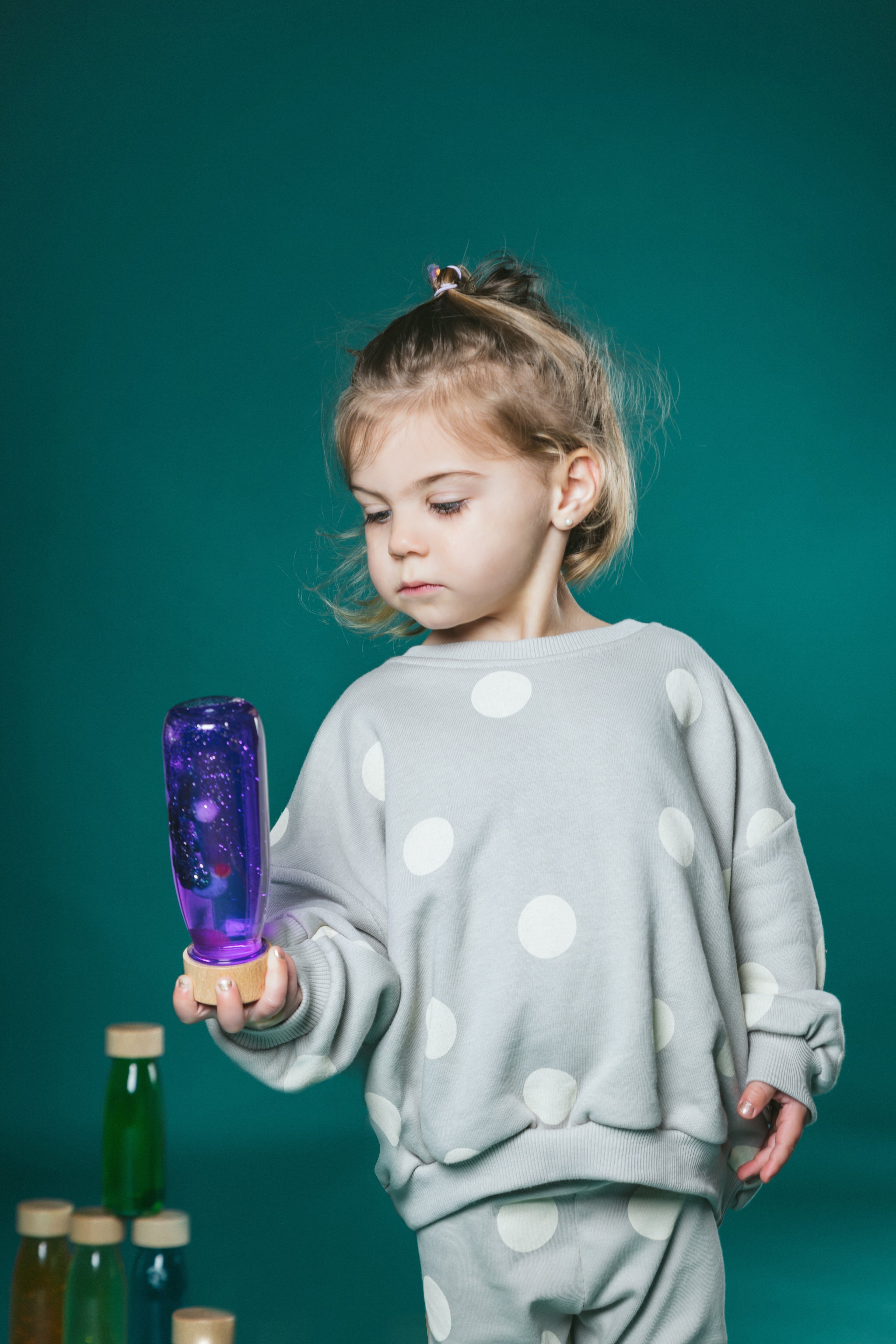 PETIT BOUM - Sensorikspielzeug "Float Bottle Purple"