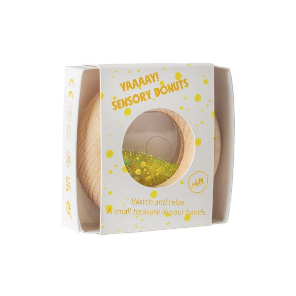 PETIT BOUM - Sensorikspielzeug "Calm Donut Yellow"