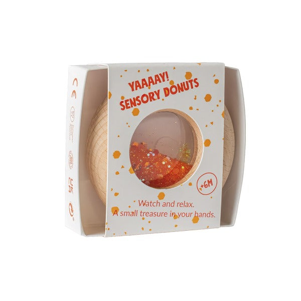 PETIT BOUM - Sensorikspielzeug "Calm Donut Orange"