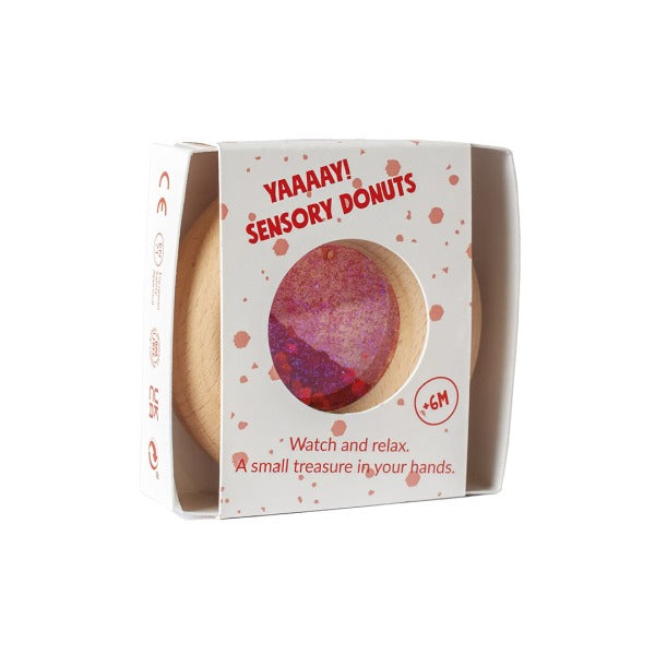 PETIT BOUM - Sensorikspielzeug "Calm Donut Red"