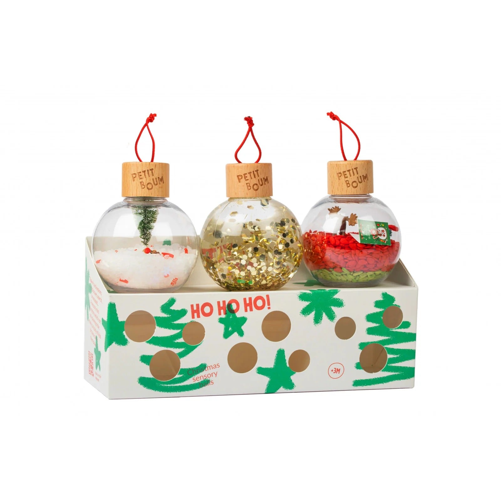 PETIT BOUM - Sensorikspielzeug "Christmas Sensory Balls"