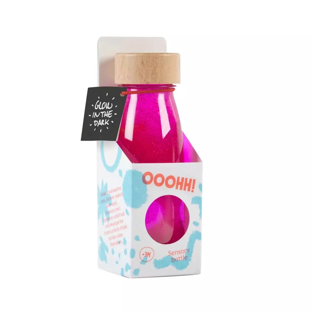 PETIT BOUM - Sensorikspielzeug "Float Bottle Fluo Pink"