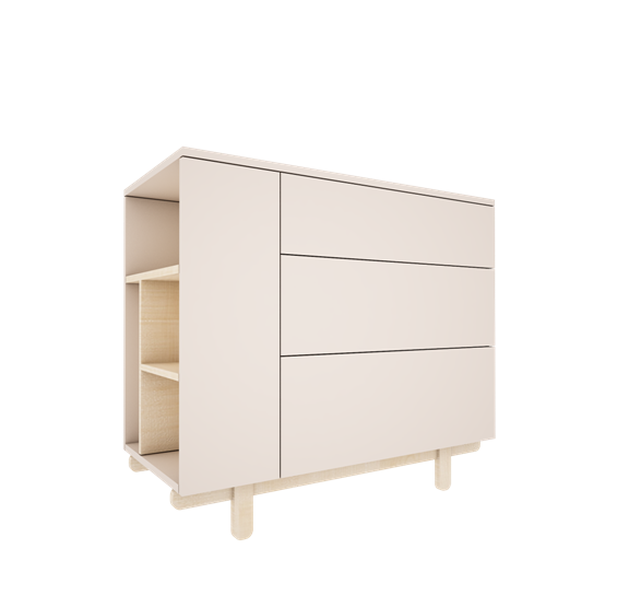 Wood Luck - Kommode Basic cashmere
