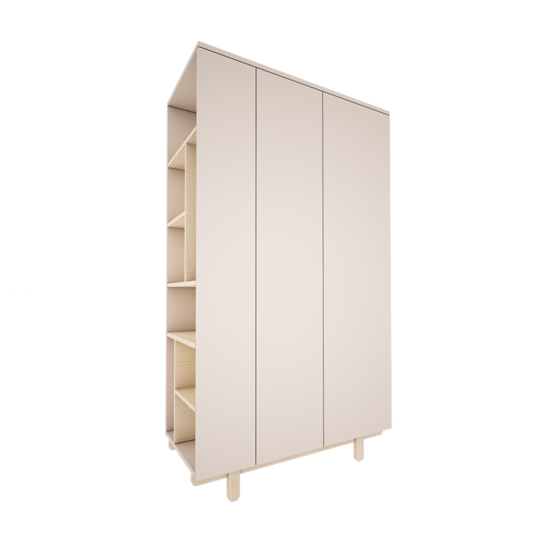 Wood Luck - Kleiderschrank Basic cashmere