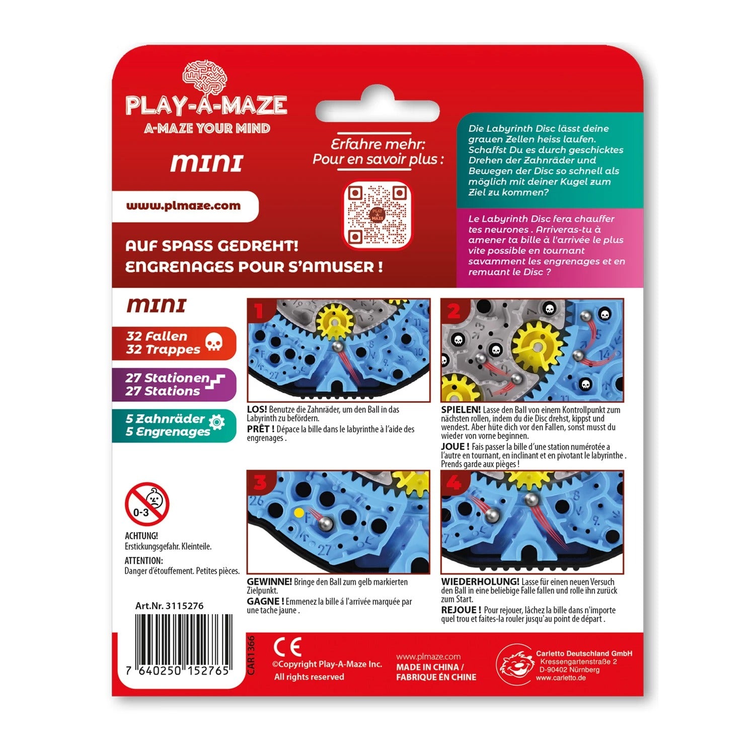 PLAY-A-Maze - Labyrinth: Travel Disc MINI