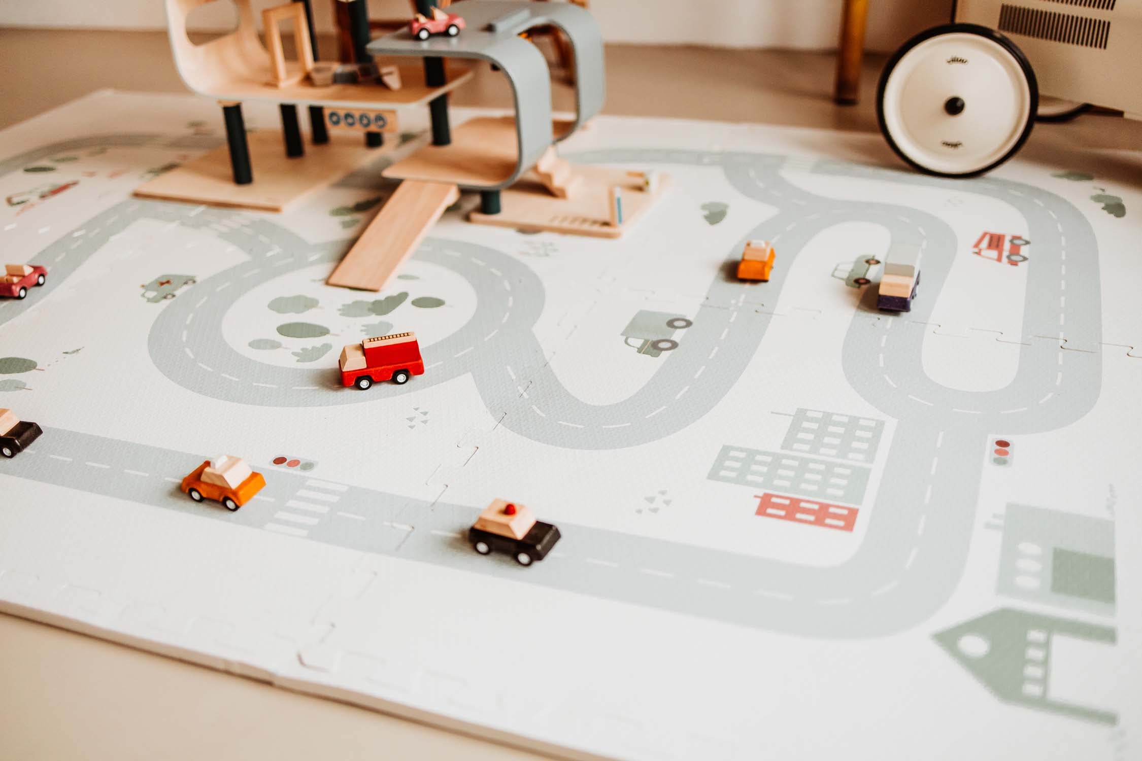 Play&Go - Puzzle-Spielmatte EEVAA 3in1 Road/Icons