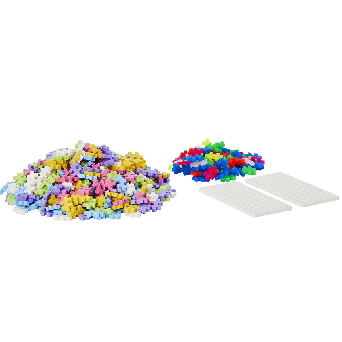 PLUS PLUS - Kreativ Bausteine 600 Stück Pastell Metallkoffer