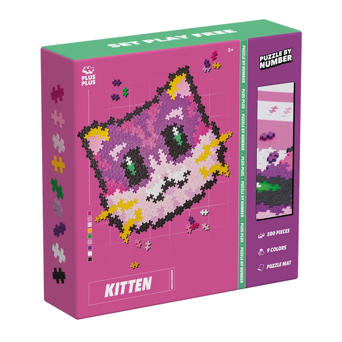 PLUS PLUS - Kreativ Bausteine 500 Stück Katze